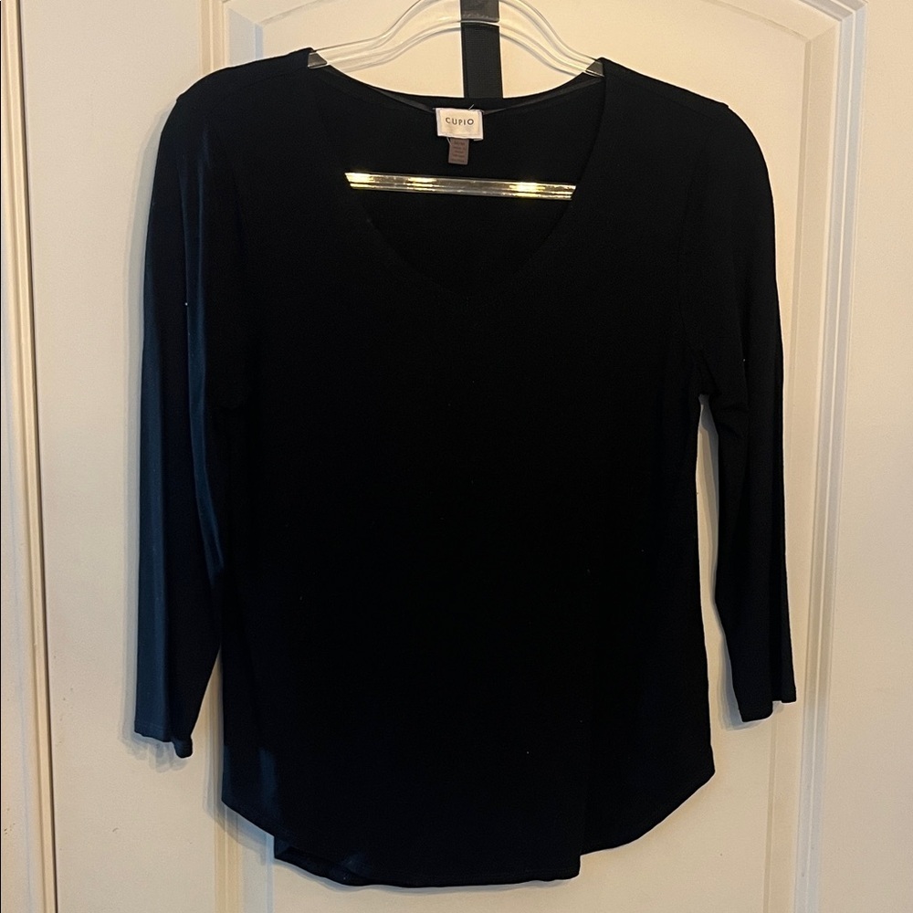 Cupio Black Long Sleeve Top Women